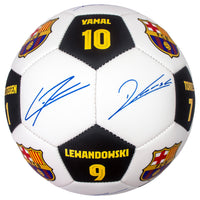 Officially Licensed FC Barcelona Soccer Ball Size 5, 2026 Team Signatures - 9760