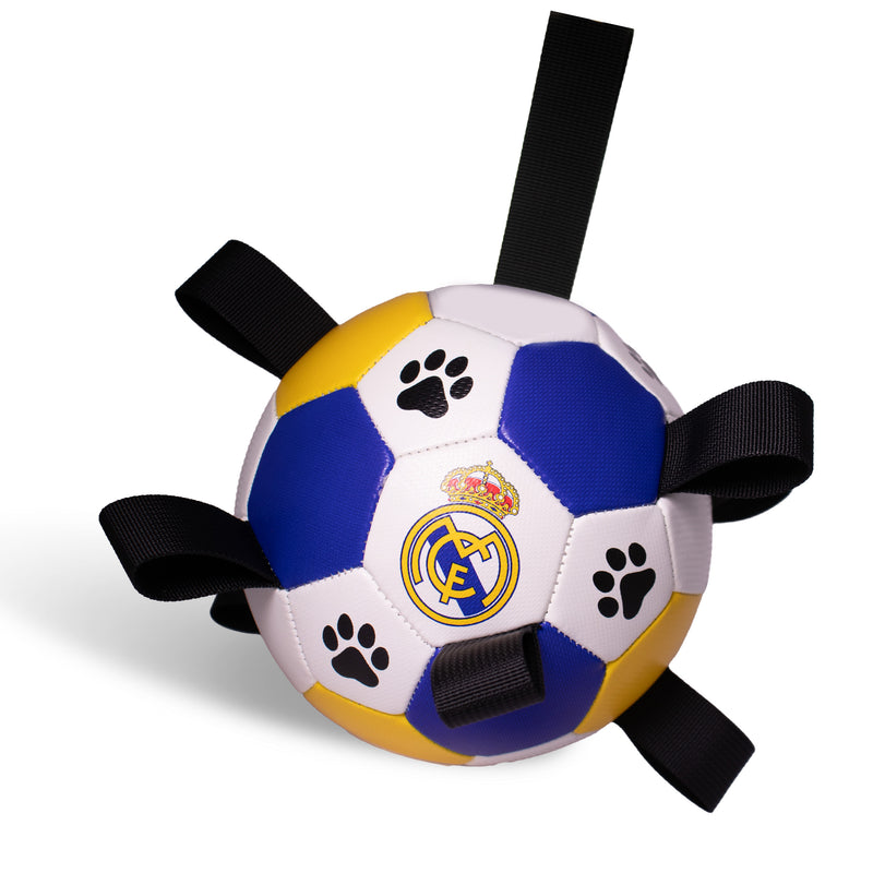 Real Madrid CF Dog Soccer Ball with Grab Tabs, Size 2, 6 inches - 1077