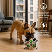 Pro Ball Pets Dog Soccer Ball with Grab Tabs, Size 2, 6 inches, Green/Red - 1209