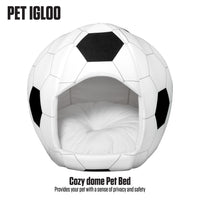 soccer - Igloo Pet Bed - Medium