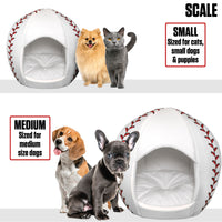 baseball - Igloo Pet Bed - Small
