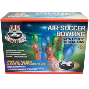 Air Soccer Bowling With Light-Up Pins, 7.37” H x 2.5” W