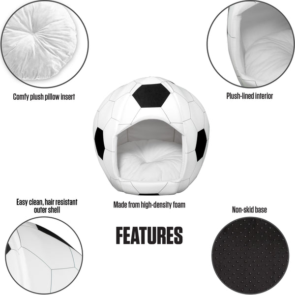 soccer - Igloo Pet Bed - Small