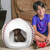 baseball - Igloo Pet Bed - Small