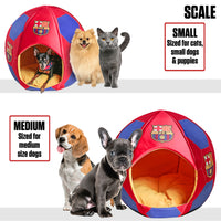FC Barcelona - Igloo Pet Bed - Medium