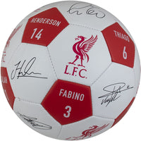 Liverpool FC Player Signatures Soccer Ball, Size 5, Maccabi Art