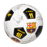 FC Barcelona Player Signatures Soccer Ball, Size 5, Maccabi Art